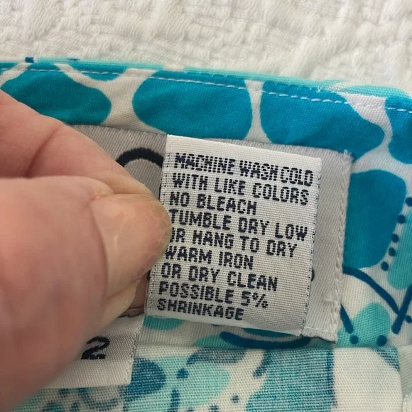 Lilly Pulitzer “Leopard Lounge” Skort Blue/White Size 2 Excellent Condition! - Picture 7 of 9